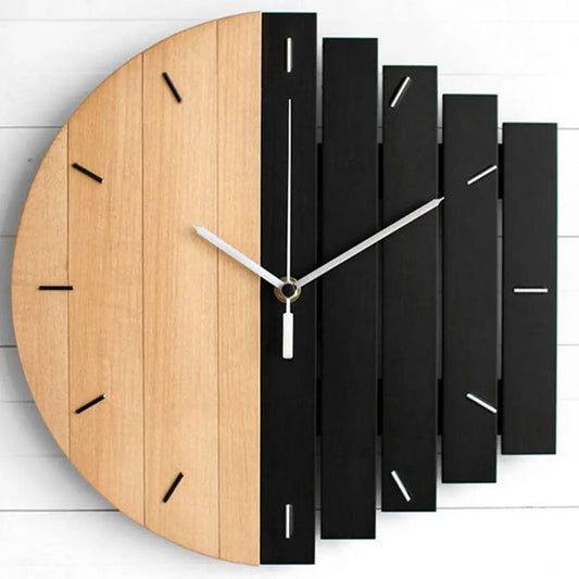 Houten wandklok