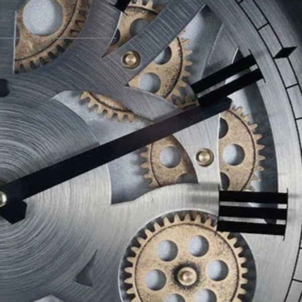 Horloge Engrenage Argent