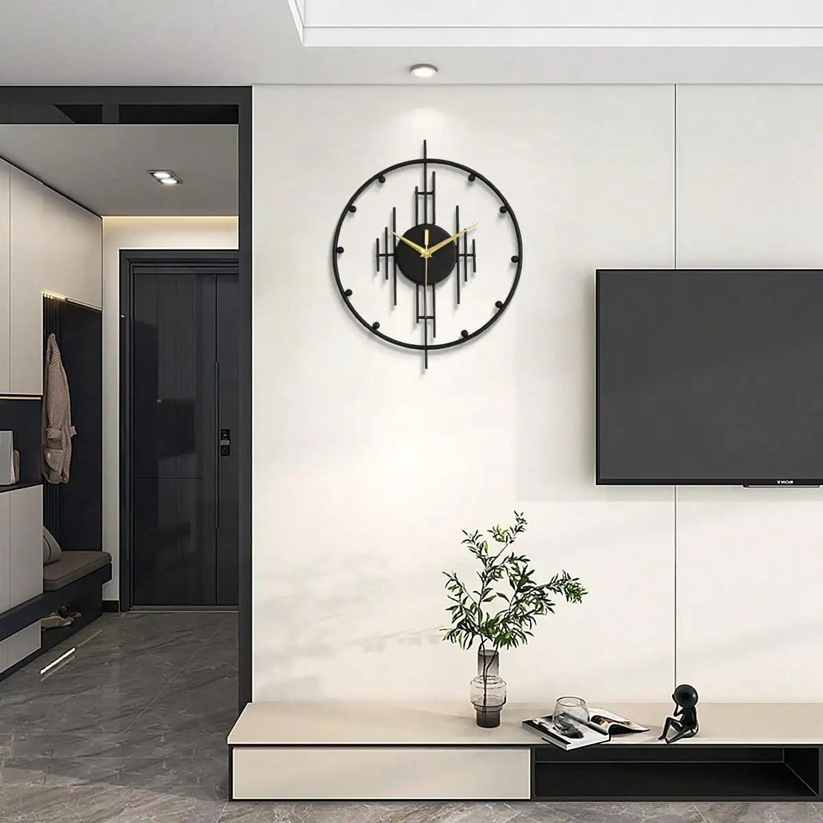 Minimalistische wandklok