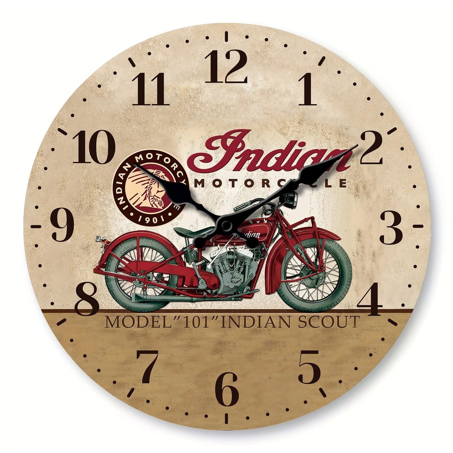 Motor wandklok