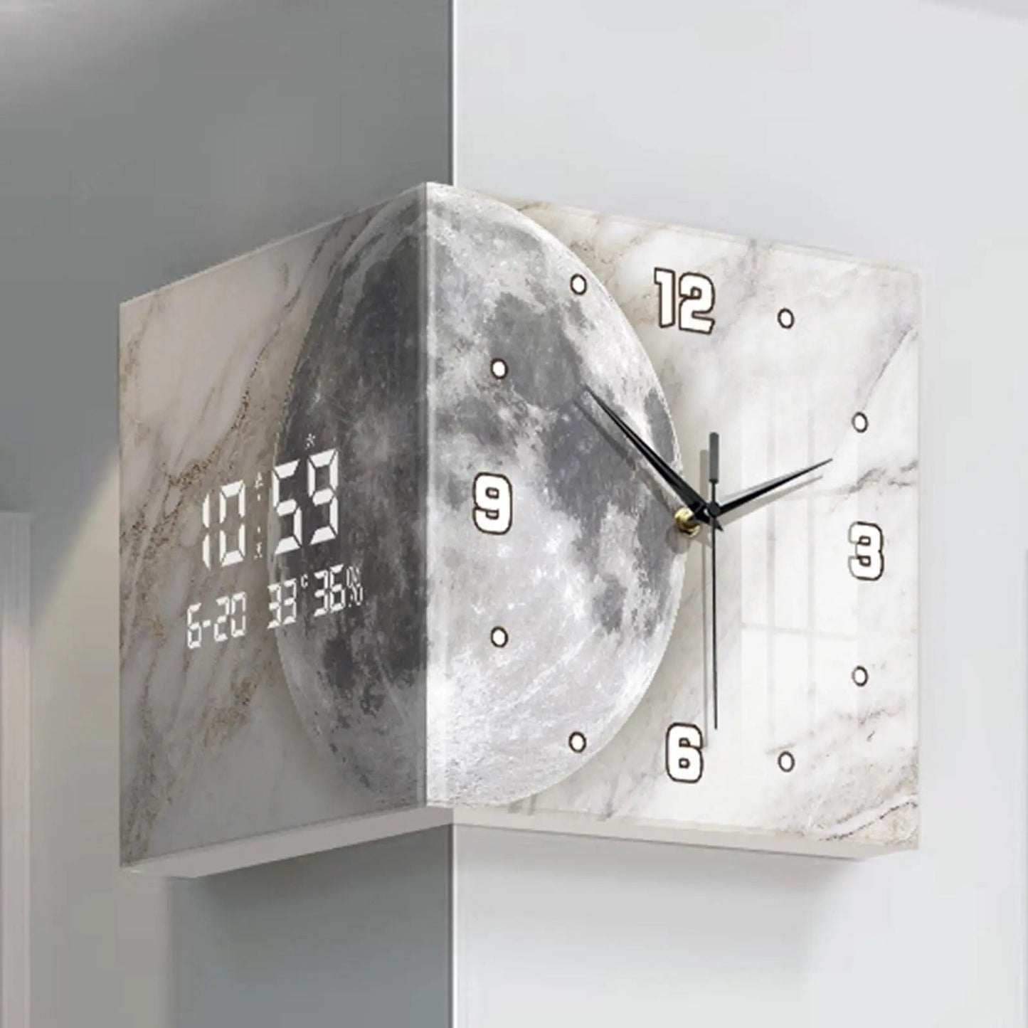 Horloge Lune Double Face